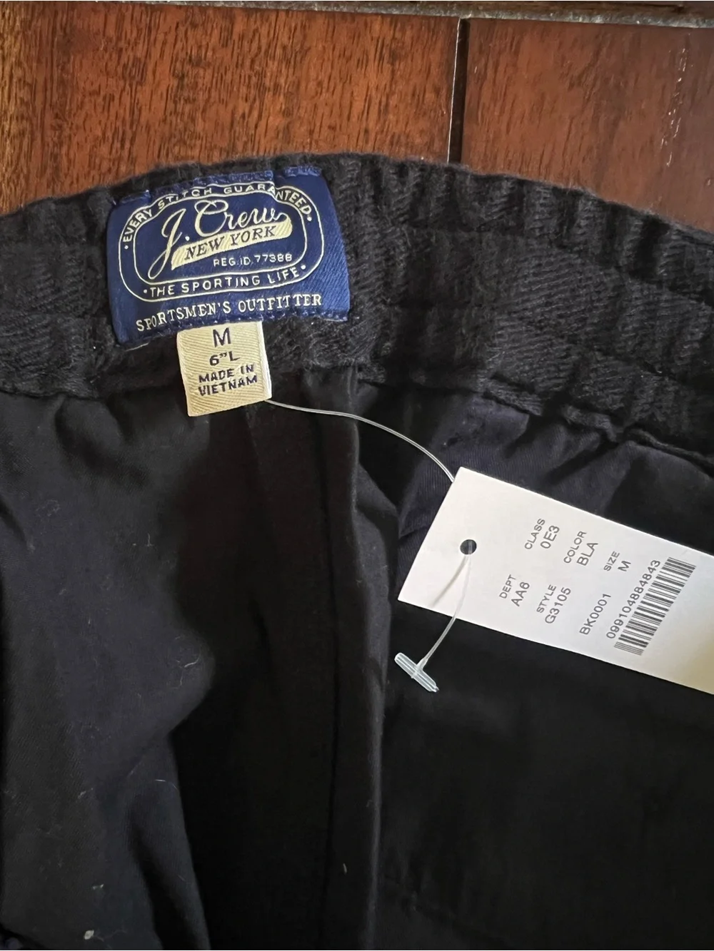 Men's J Crew Navy 6” Shorts | Medium | New With Tags
